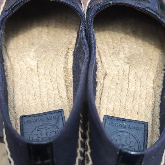 Like New Tory Burch Navy Espadrilles, Sz 6M. - Picture 7 of 7